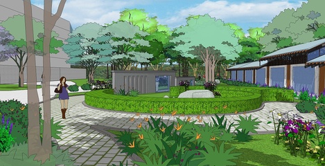 山東藝術學院綠地景觀設計 藝術、生態與人文的交融